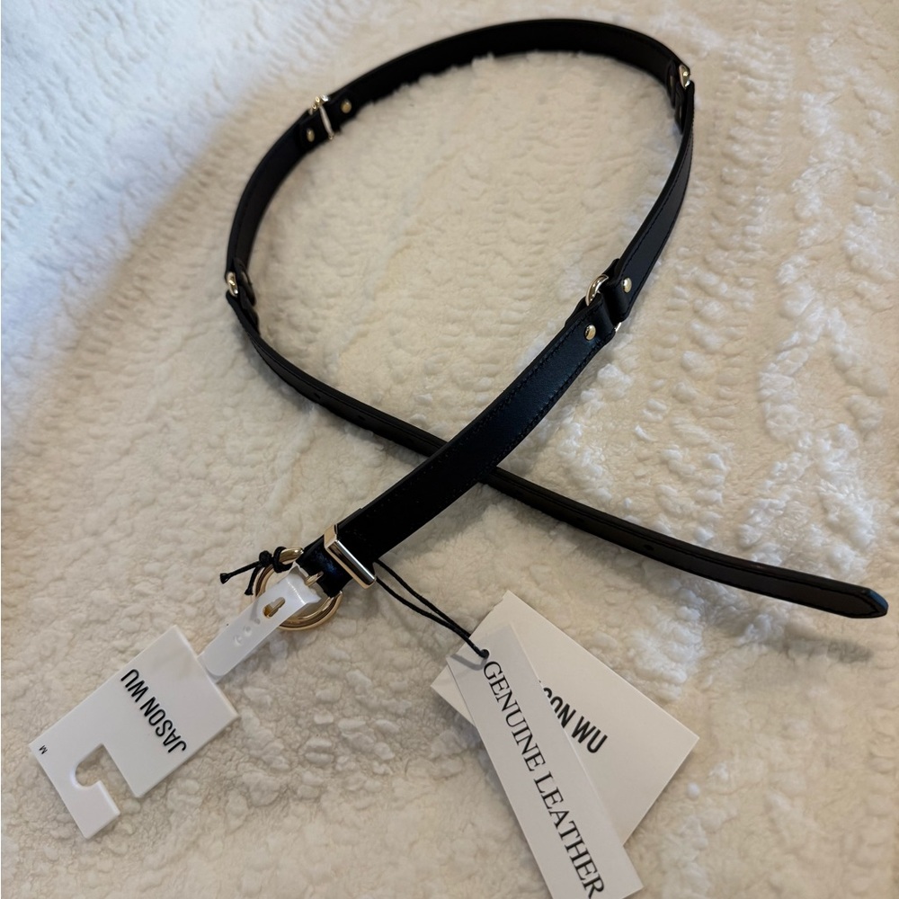 Jason Wu Elegant Black Leather Belt